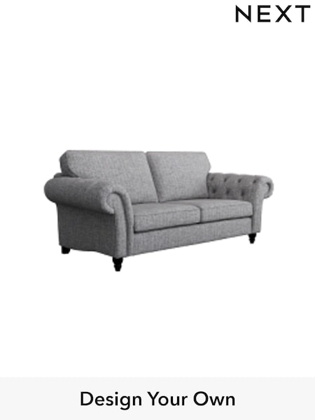 Chunky Boucle Easy Clean/Light Grey Gosford Highback Ii Deep Sit (W41856) | £1,625
