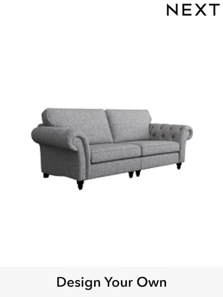 Chunky Boucle Easy Clean/Light Grey Gosford Highback Ii Deep Sit (W41856) | £1,725