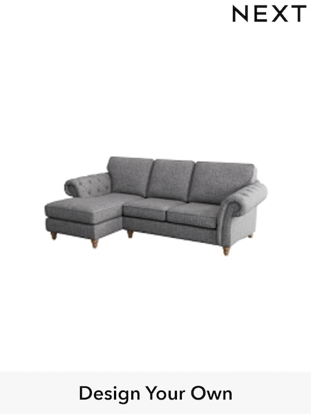 Chunky Boucle Easy Clean/Light Grey Gosford Highback Ii Deep Sit (W41856) | £2,525