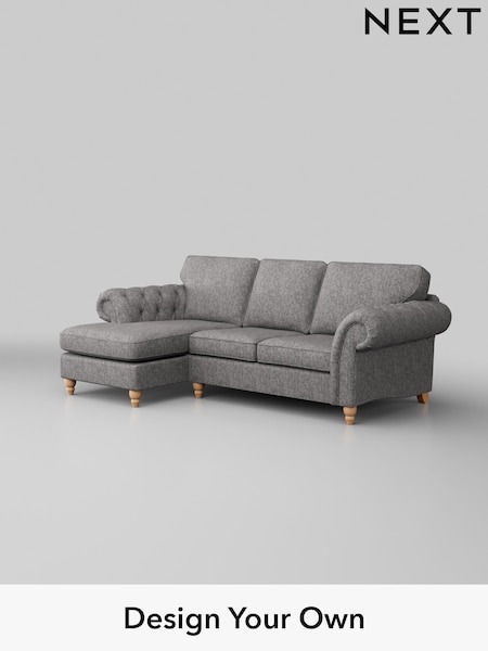 Chunky Boucle Easy Clean/Light Grey Gosford Highback Ii Deep Sit (W41856) | £2,525