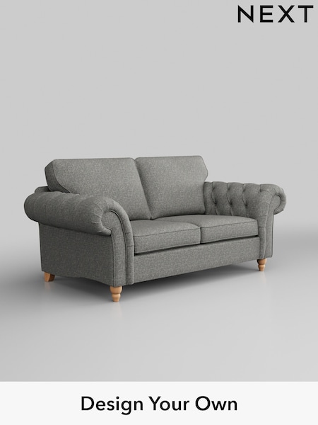 Chunky Boucle Easy Clean/Mid Grey Gosford Highback Ii Deep Sit (W41857) | £1,525