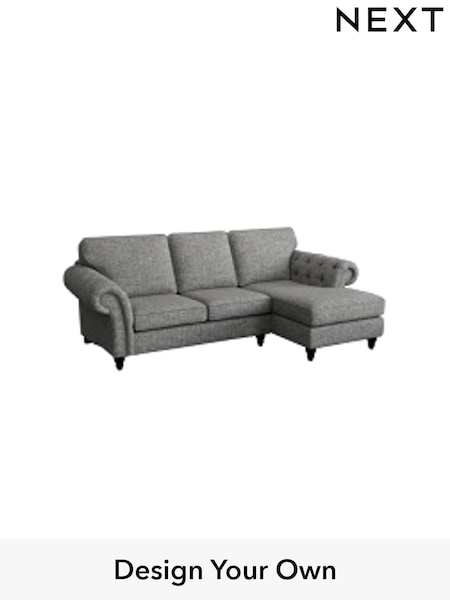 Chunky Boucle Easy Clean/Mid Grey Gosford Highback Ii Deep Sit (W41857) | £2,525