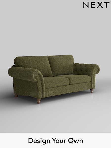 Chunky Chenille/Dark Moss Green Gosford Highback Ii Deep Sit (W41860) | £1,625