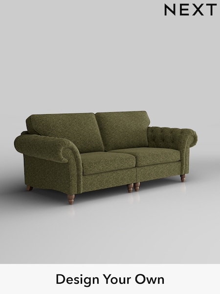 Chunky Chenille/Dark Moss Green Gosford Highback Ii Deep Sit (W41860) | £1,725
