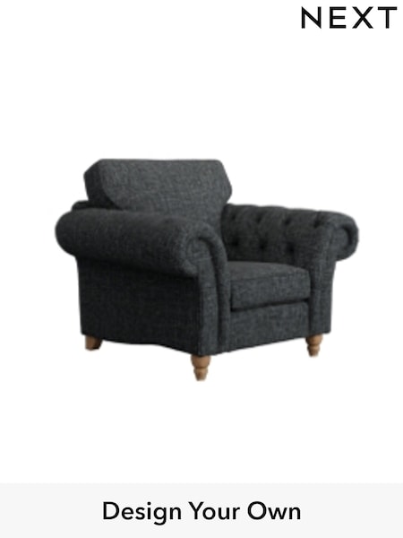 Chunky Chenille/Dark Grey Gosford Highback Ii Deep Sit (W41863) | £1,075