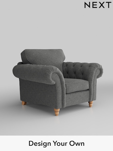 Chunky Chenille/Dark Grey Gosford Highback Ii Deep Sit (W41863) | £1,075