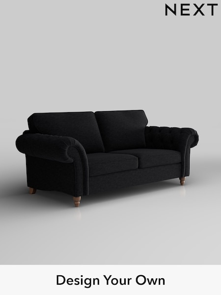 Fine Chenille Easy Clean/Black Gosford Highback Ii Deep Sit (W41884) | £1,625