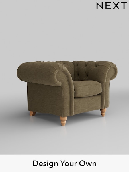 Fine Chenille Easy Clean/Dark Moss Green Gosford Ii Deep Sit (W41885) | £1,075