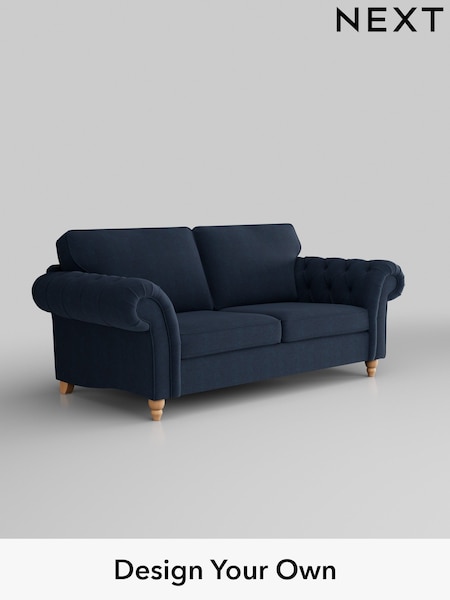 Fine Chenille Easy Clean/Dark Navy Blue Gosford Highback Ii Deep Sit (W41886) | £1,625