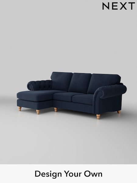Fine Chenille Easy Clean/Dark Navy Blue Gosford Highback Ii Deep Sit (W41886) | £2,525