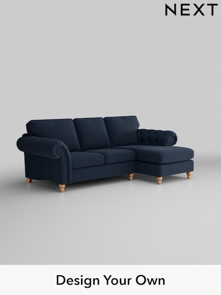 Fine Chenille Easy Clean/Dark Navy Blue Gosford Highback Ii Deep Sit (W41886) | £2,525