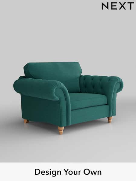 Fine Chenille Easy Clean/Dark Juniper Green Gosford Highback Ii Deep Sit (W41888) | £1,175