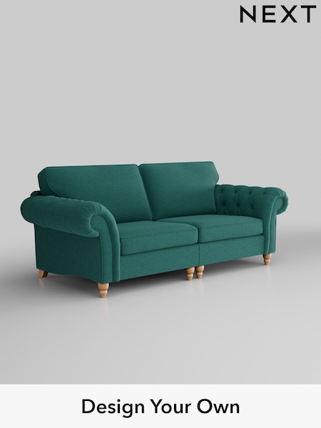Fine Chenille Easy Clean/Dark Juniper Green Gosford Highback Ii Deep Sit (W41888) | £1,725