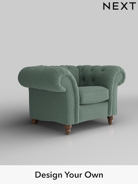 Fine Chenille Easy Clean/Light Forest Green Gosford Ii Deep Sit (W41889) | £1,075