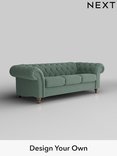 Fine Chenille Easy Clean/Light Forest Green Gosford Ii Deep Sit (W41889) | £1,625