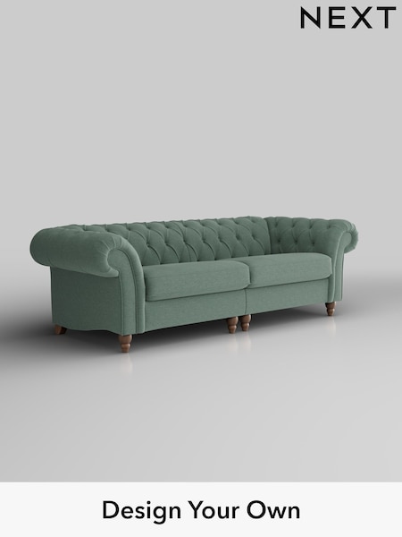 Fine Chenille Easy Clean/Light Forest Green Gosford Ii Deep Sit (W41889) | £1,725