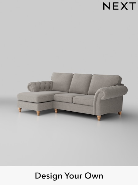 Fine Chenille Easy Clean/Light Steel Grey Gosford Highback Ii Deep Sit (W41890) | £2,525
