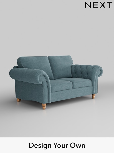 Fine Chenille Easy Clean/Mid Blue Gosford Highback Ii Deep Sit (W41891) | £1,425