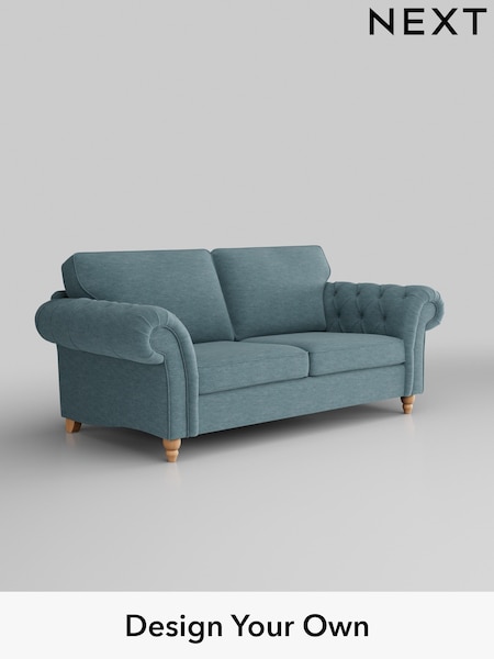 Fine Chenille Easy Clean/Mid Blue Gosford Highback Ii Deep Sit (W41891) | £1,625