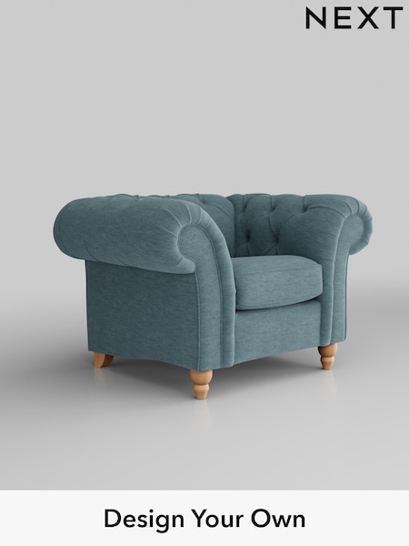 Fine Chenille Easy Clean/Mid Blue Gosford Ii Deep Sit (W41892) | £1,075