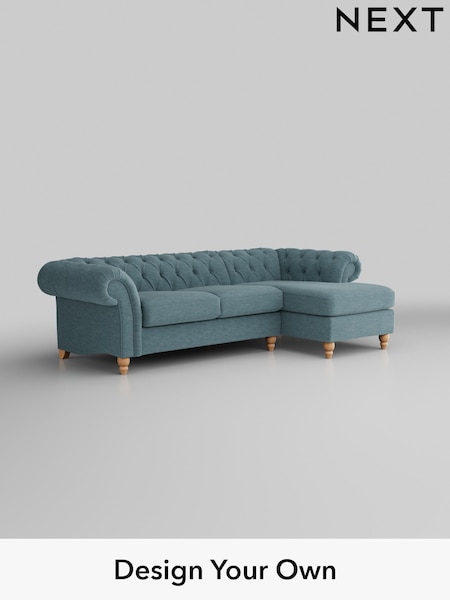 Fine Chenille Easy Clean/Mid Blue Gosford Ii Deep Sit (W41892) | £2,525