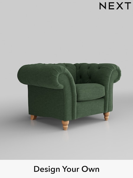 Fine Chenille Easy Clean/Mid Khaki Green Gosford Ii Deep Sit (W41893) | £1,075