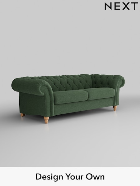 Fine Chenille Easy Clean/Mid Khaki Green Gosford Ii Deep Sit (W41893) | £1,625