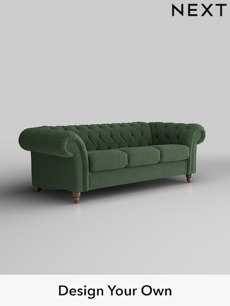 Fine Chenille Easy Clean/Mid Khaki Green Gosford Ii Deep Sit (W41893) | £1,625