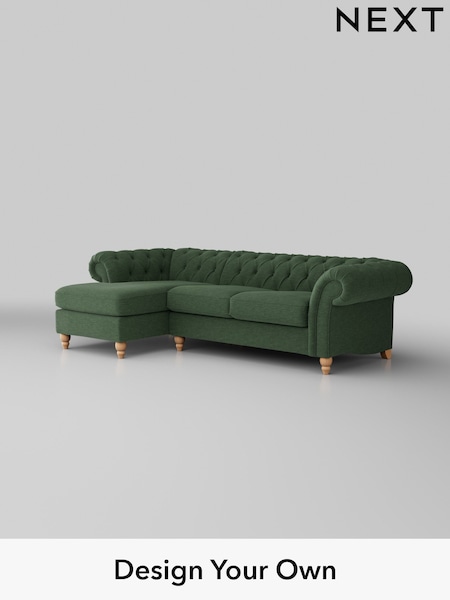 Fine Chenille Easy Clean/Mid Khaki Green Gosford Ii Deep Sit (W41893) | £2,525
