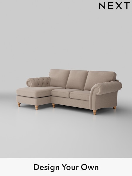 Fine Chenille Easy Clean/Mid Taupe Brown Gosford Highback Ii Deep Sit (W41896) | £2,525