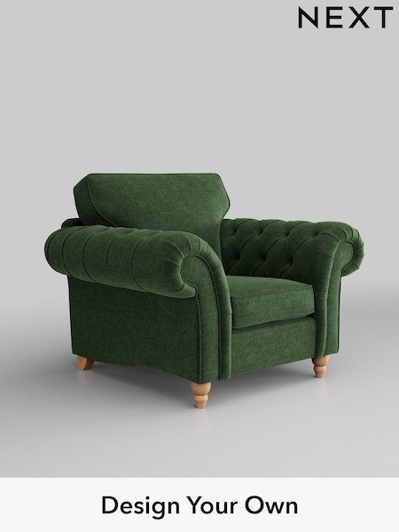Luxe Chenille/Dark Green Gosford Highback Ii Deep Sit (W41897) | £1,175