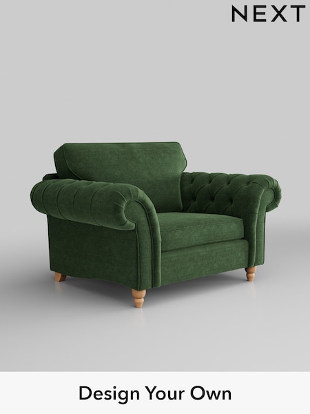 Luxe Chenille/Dark Green Gosford Highback Ii Deep Sit (W41897) | £1,275