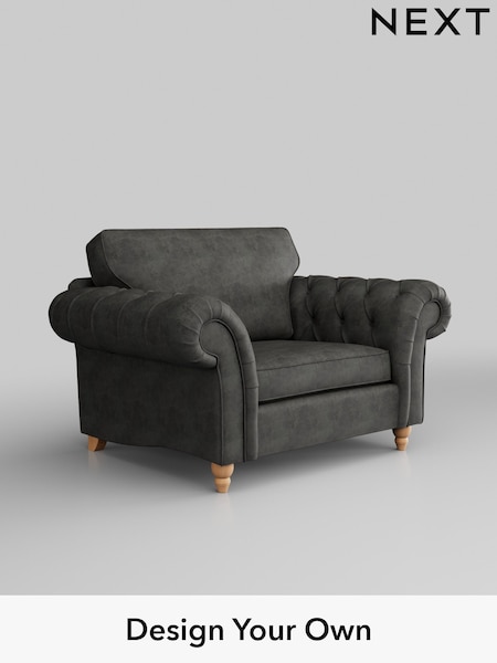 Monza Faux Leather Easy Clean/Dark Grey Gosford Highback Ii Deep Sit (W41901) | £1,175