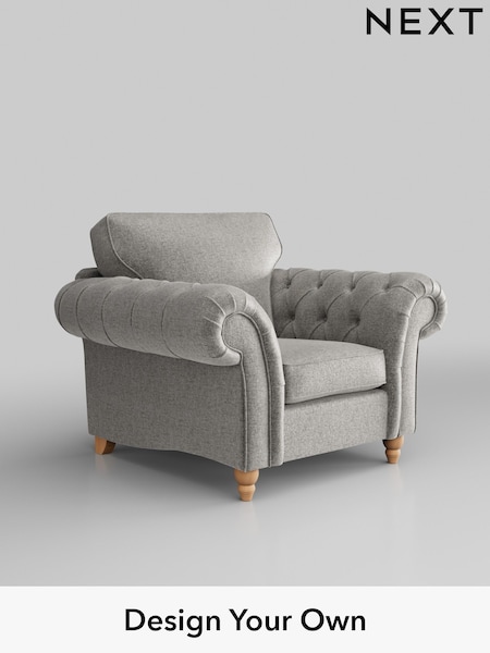 Plush Chenille/Light Grey Gosford Highback Ii Deep Sit (W41912) | £1,075