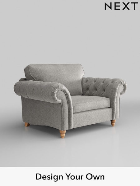 Plush Chenille/Light Grey Gosford Highback Ii Deep Sit (W41912) | £1,175