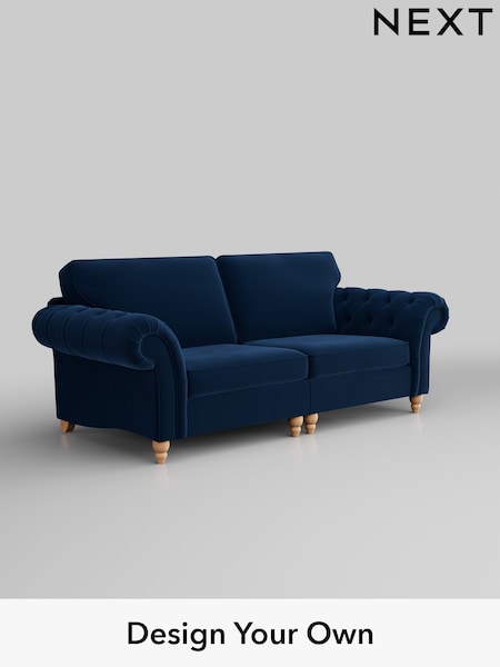 Plush Velvet Easy Clean/Navy Blue Gosford Highback Ii Deep Sit (W41920) | £1,725