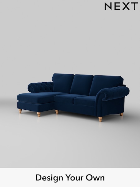 Plush Velvet Easy Clean/Navy Blue Gosford Highback Ii Deep Sit (W41920) | £2,525