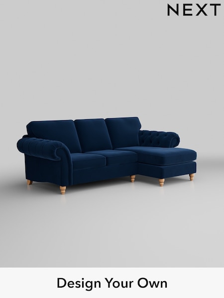 Plush Velvet Easy Clean/Navy Blue Gosford Highback Ii Deep Sit (W41920) | £2,525