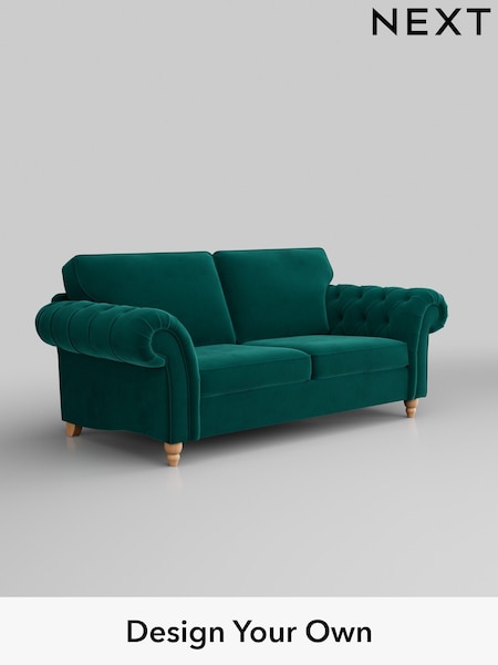 Plush Velvet Easy Clean/Juniper Green Gosford Highback Ii Deep Sit (W41922) | £1,625