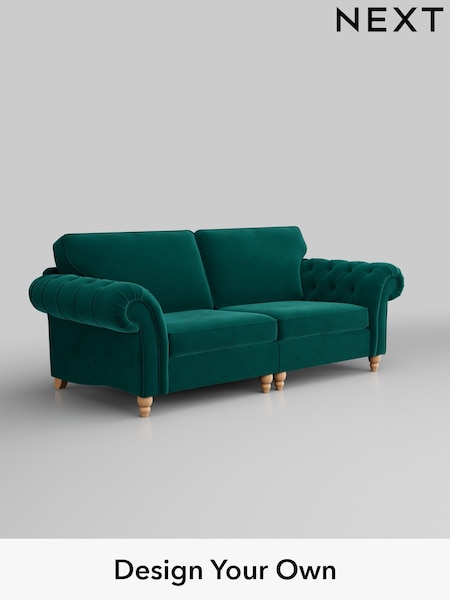 Plush Velvet Easy Clean/Juniper Green Gosford Highback Ii Deep Sit (W41922) | £1,725