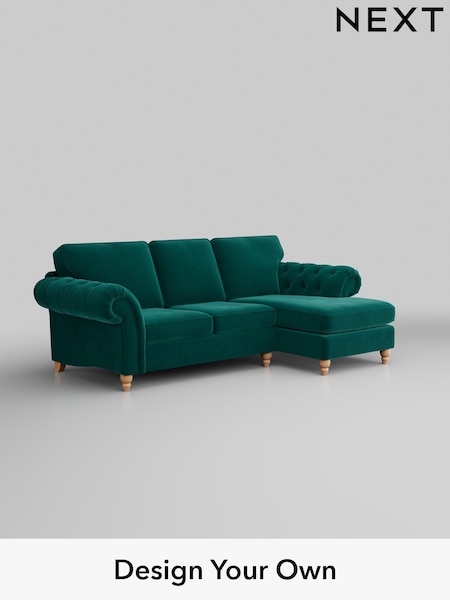Plush Velvet Easy Clean/Juniper Green Gosford Highback Ii Deep Sit (W41922) | £2,525