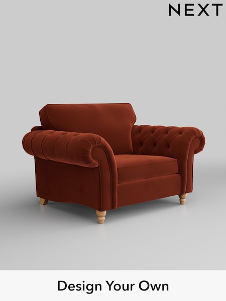Plush Velvet Easy Clean/Ginger Orange Gosford Highback Ii Deep Sit (W41923) | £1,175