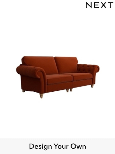 Plush Velvet Easy Clean/Ginger Orange Gosford Highback Ii Deep Sit (W41923) | £1,725