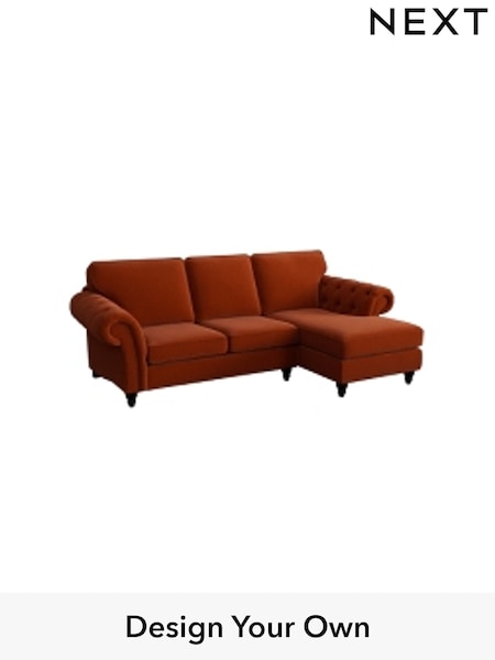 Plush Velvet Easy Clean/Ginger Orange Gosford Highback Ii Deep Sit (W41923) | £2,525