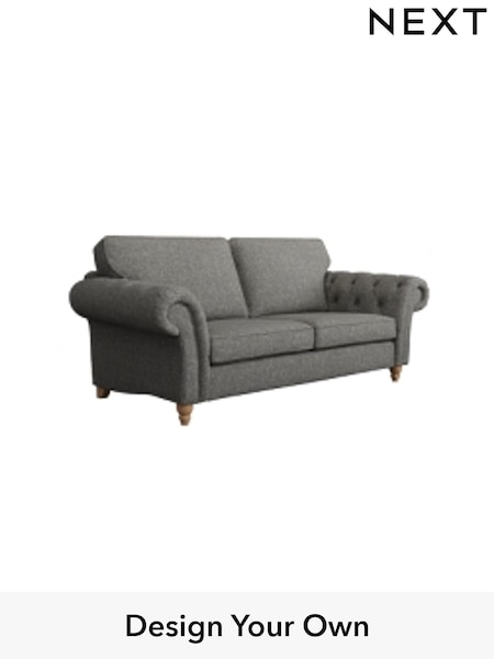 Tweedy Blend Easy Clean/Dark Grey Gosford Highback Ii Deep Sit (W41929) | £1,499