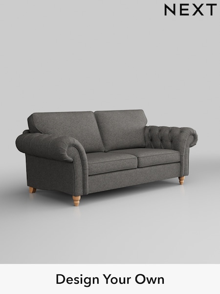 Tweedy Blend Easy Clean/Dark Grey Gosford Highback Ii Deep Sit (W41929) | £1,499