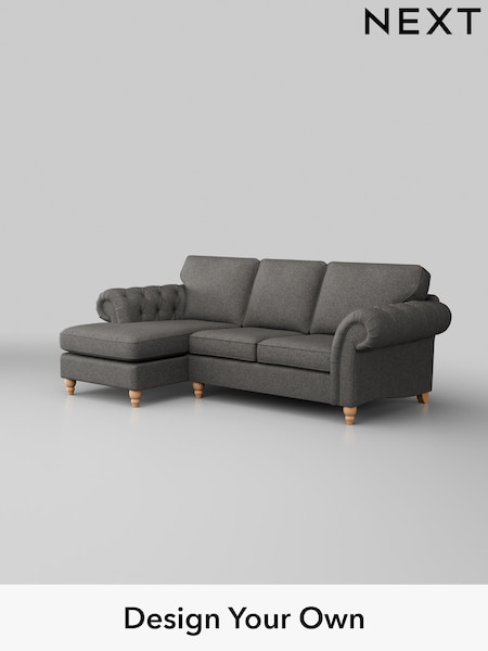 Tweedy Blend Easy Clean/Dark Grey Gosford Highback Ii Deep Sit (W41929) | £2,375