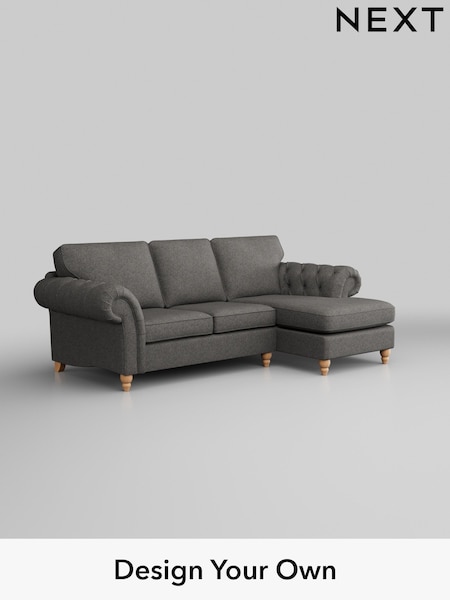 Tweedy Blend Easy Clean/Dark Grey Gosford Highback Ii Deep Sit (W41929) | £2,375