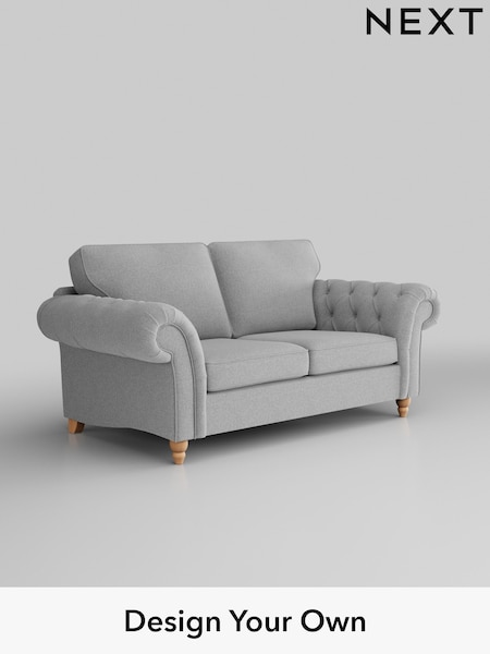 Tweedy Blend Easy Clean/Light Silver Grey Gosford Highback Ii Deep Sit (W41934) | £1,399