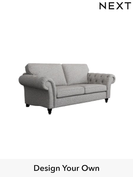 Tweedy Blend Easy Clean/Light Silver Grey Gosford Highback Ii Deep Sit (W41934) | £1,499